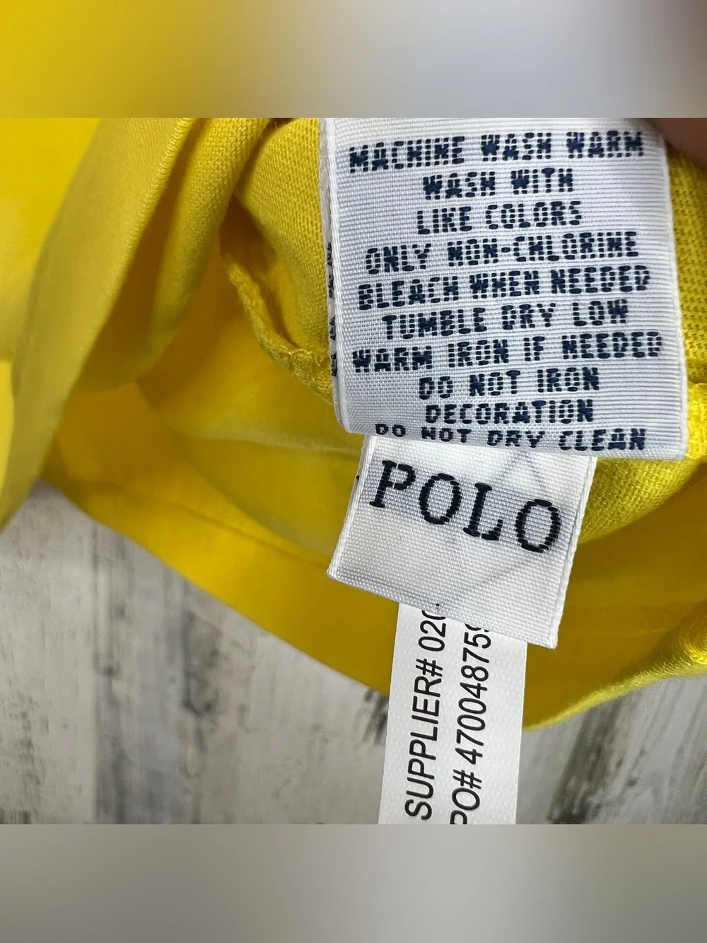 Ralph Lauren Pocket Tee Mens XL Yellow Cotton‎ Preppy Casual Classic Polo Top